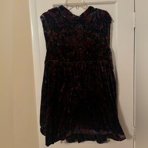 size M free people velvet mini dress